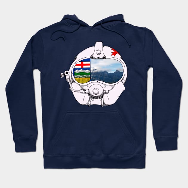 Alberta Dive Flag Hoodie by Rubber Hose Stickers